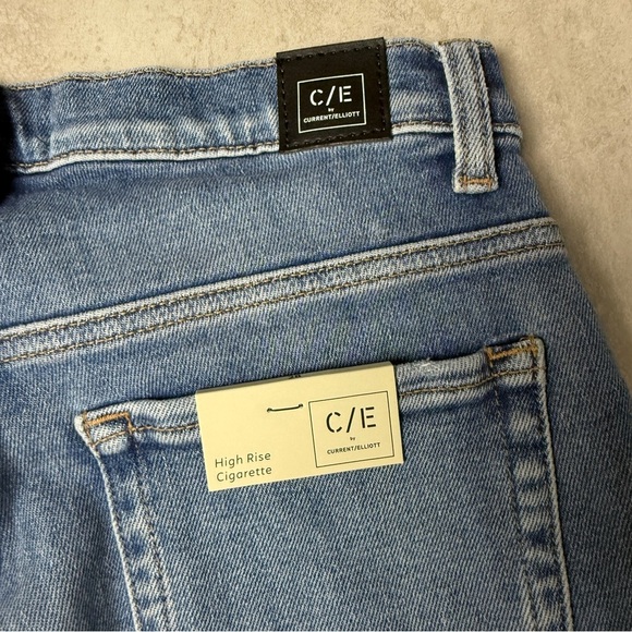 Current/Elliott jeans high rise cigarette jeans Shetland Blue size 28 - Picture 12 of 12